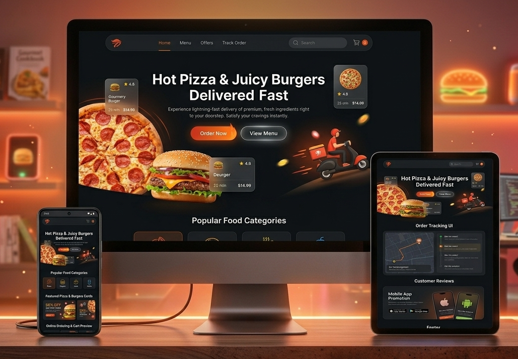 Food Ordering Website Development