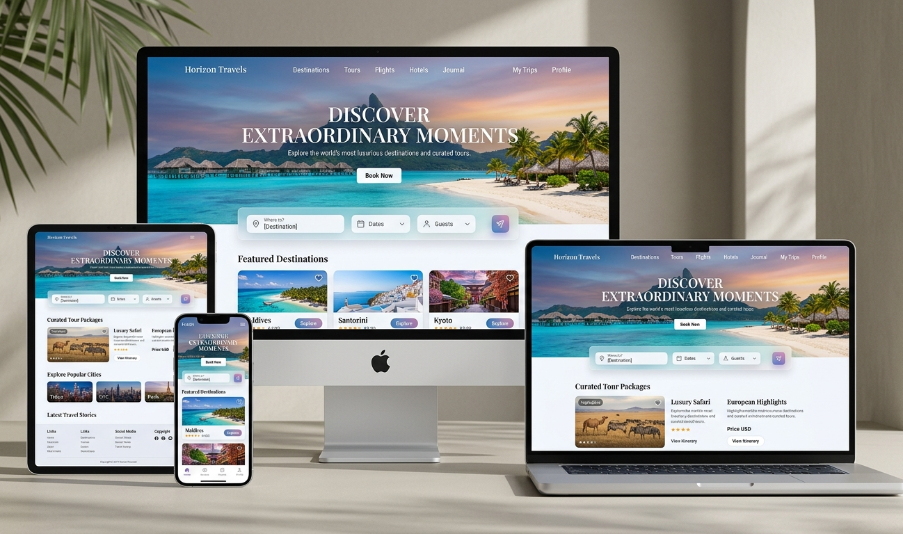 Travel Booking Website Development
