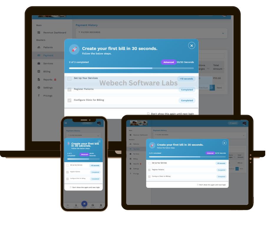 Webech IPD Billing System